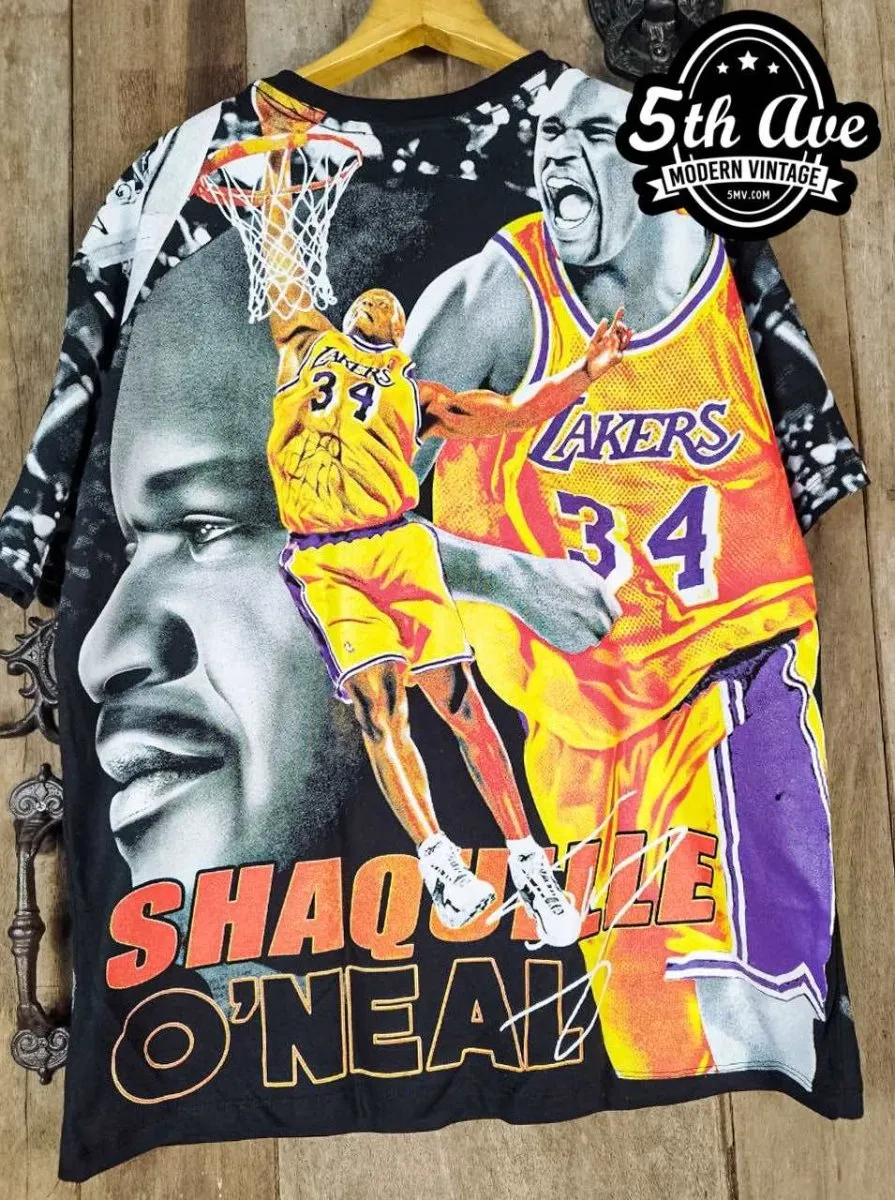 Shaquille O'Neal  Los Angeles Lakers - New Vintage T shirt