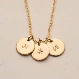 Sofia • Small Pendant Necklace • Choose Number of Pendants