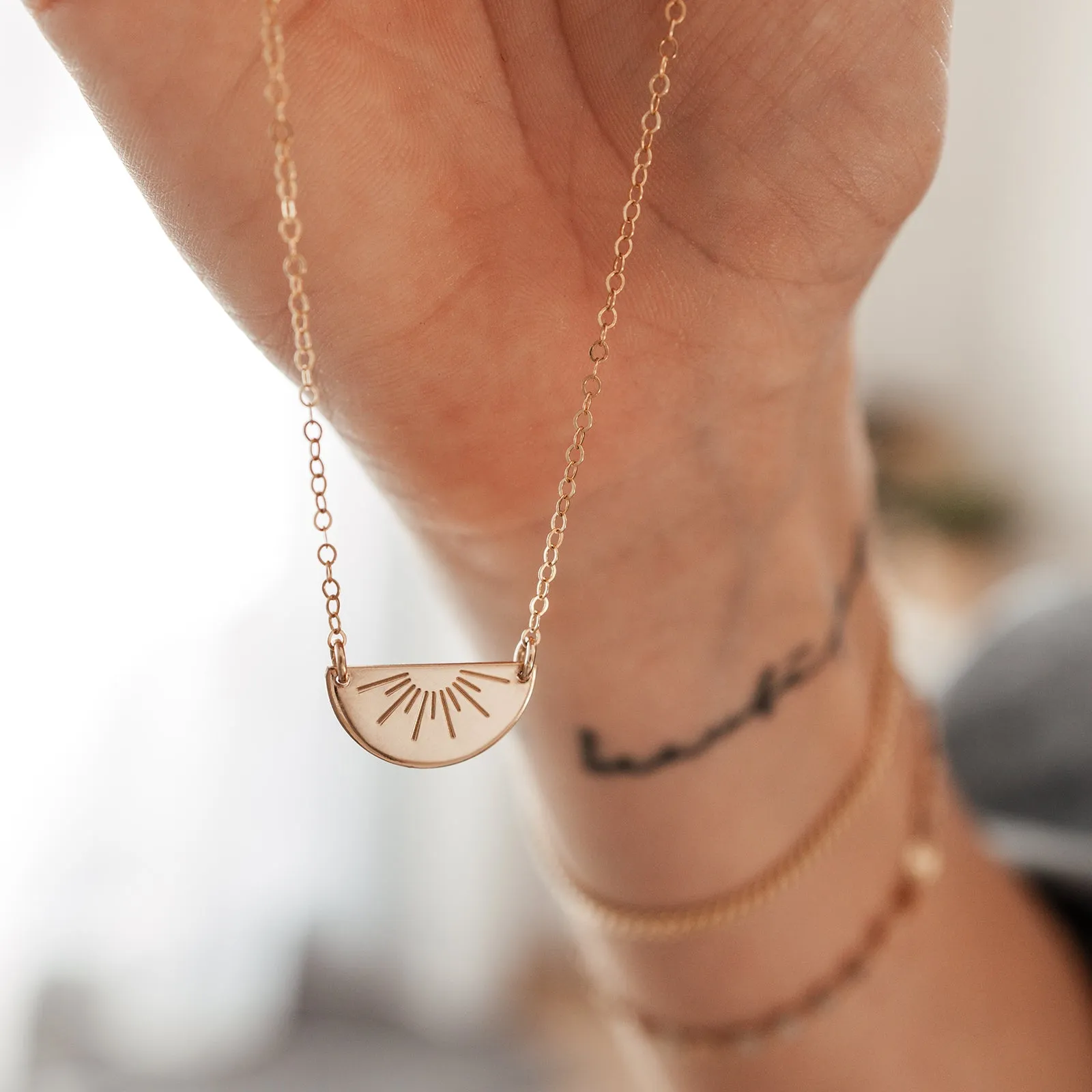 Sonny • Best Friend • Extra Large Half Circle Necklace