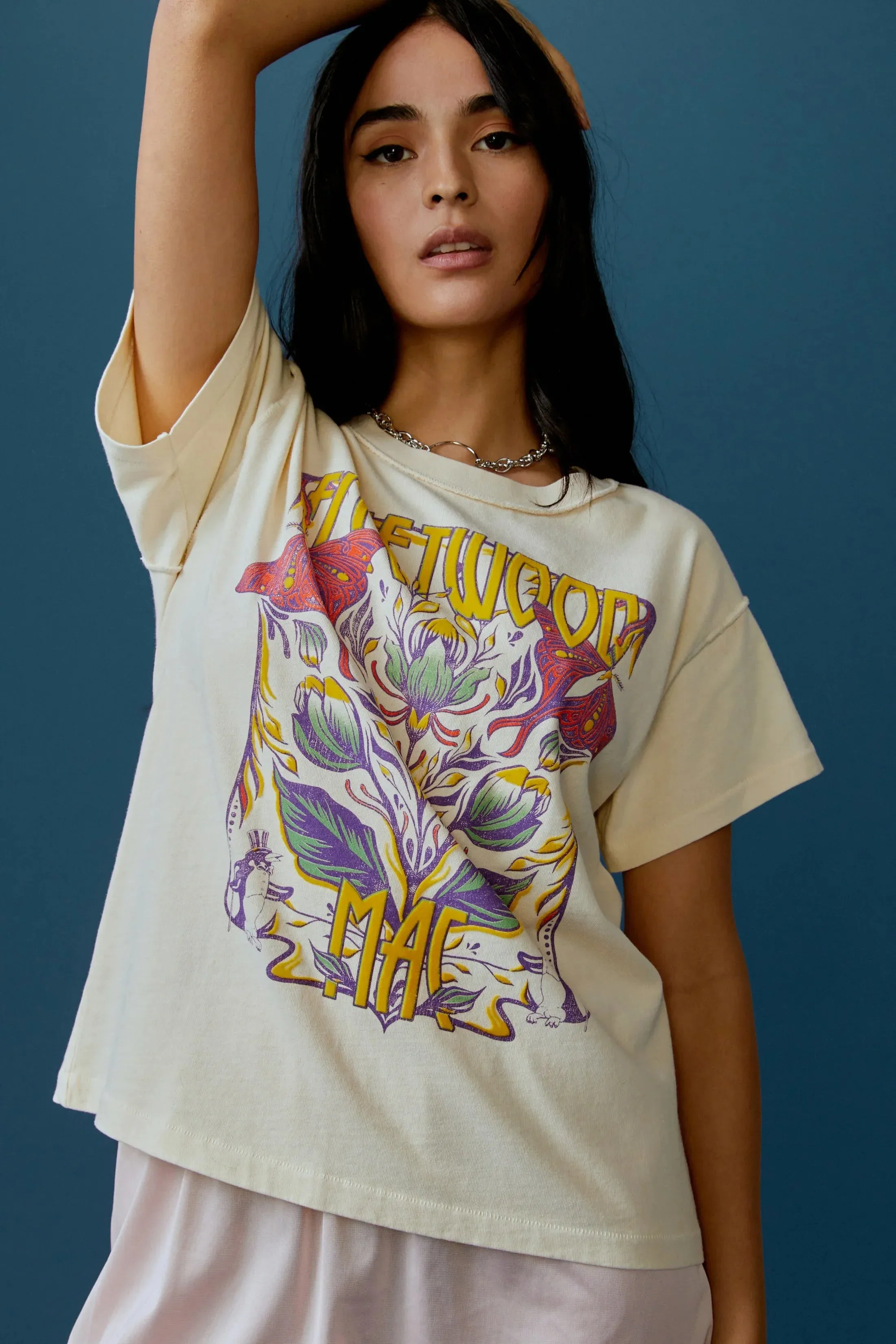 The Fleetwood Mac Butterflies Reverse GF Tee by Daydreamer