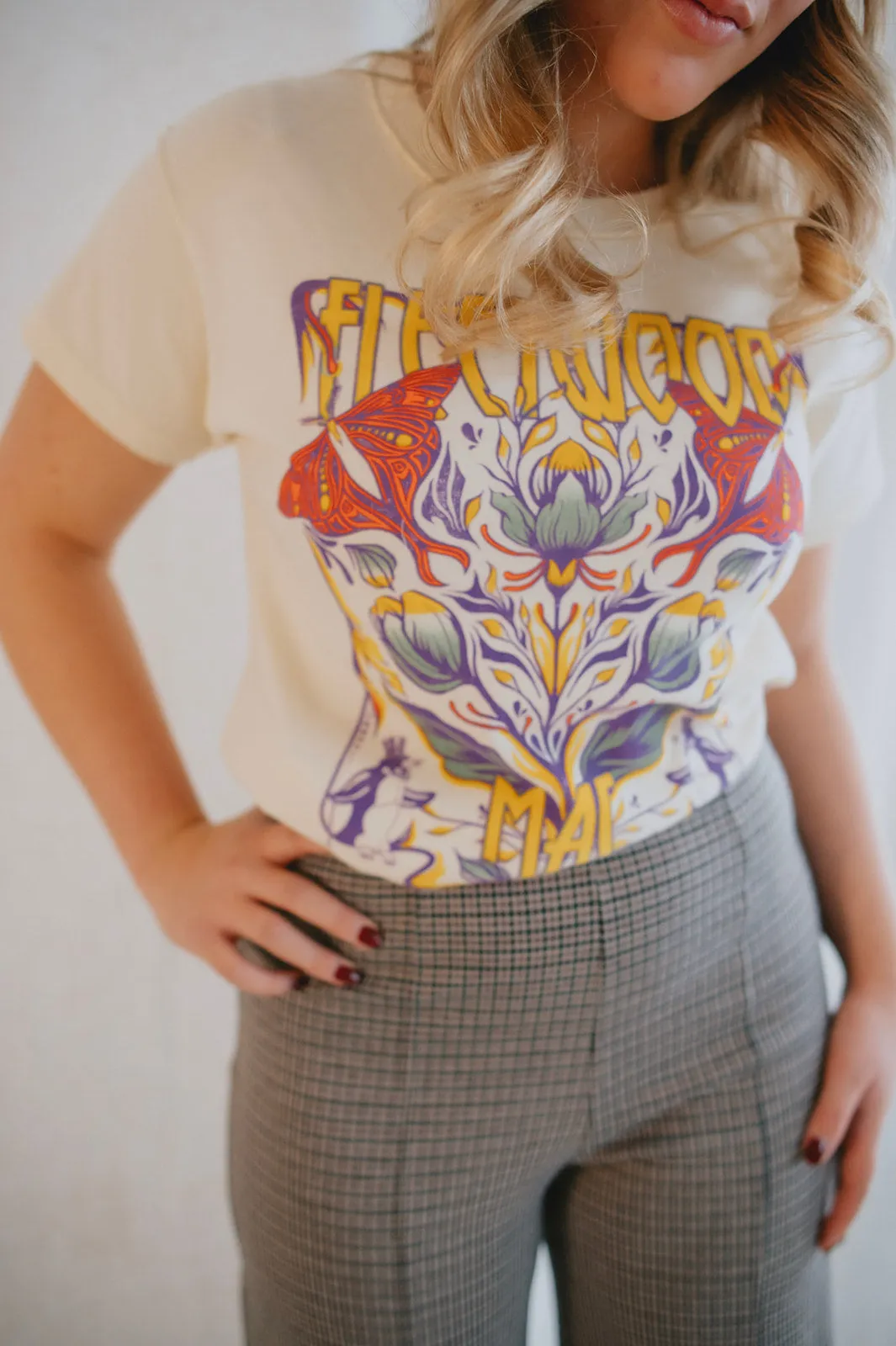 The Fleetwood Mac Butterflies Reverse GF Tee by Daydreamer