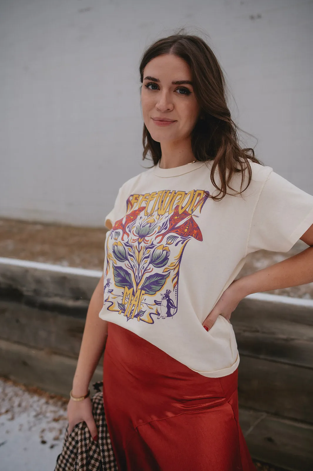 The Fleetwood Mac Butterflies Reverse GF Tee by Daydreamer