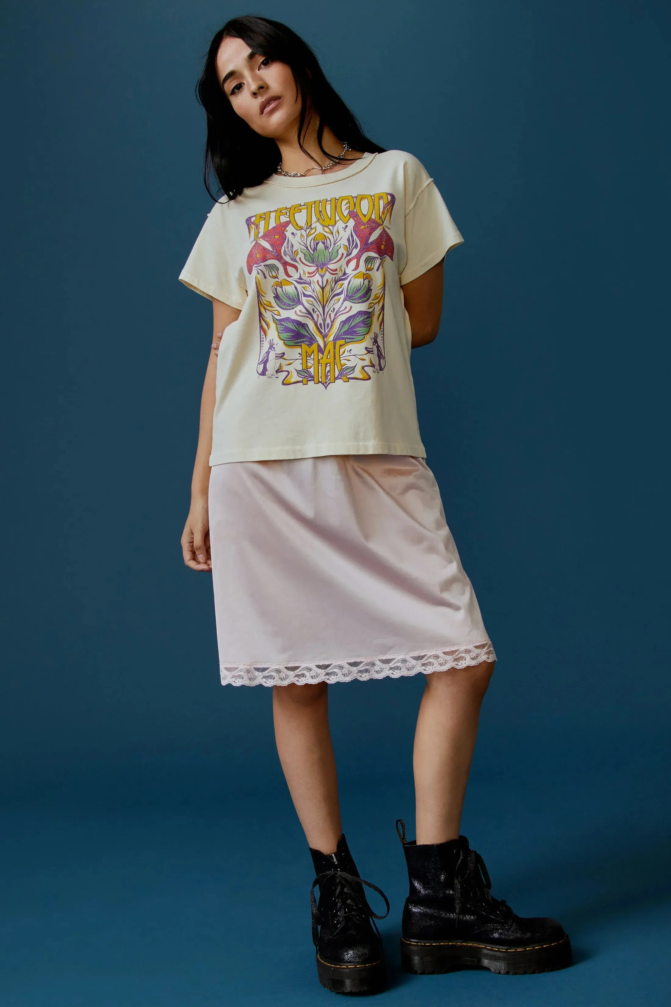 The Fleetwood Mac Butterflies Reverse GF Tee by Daydreamer