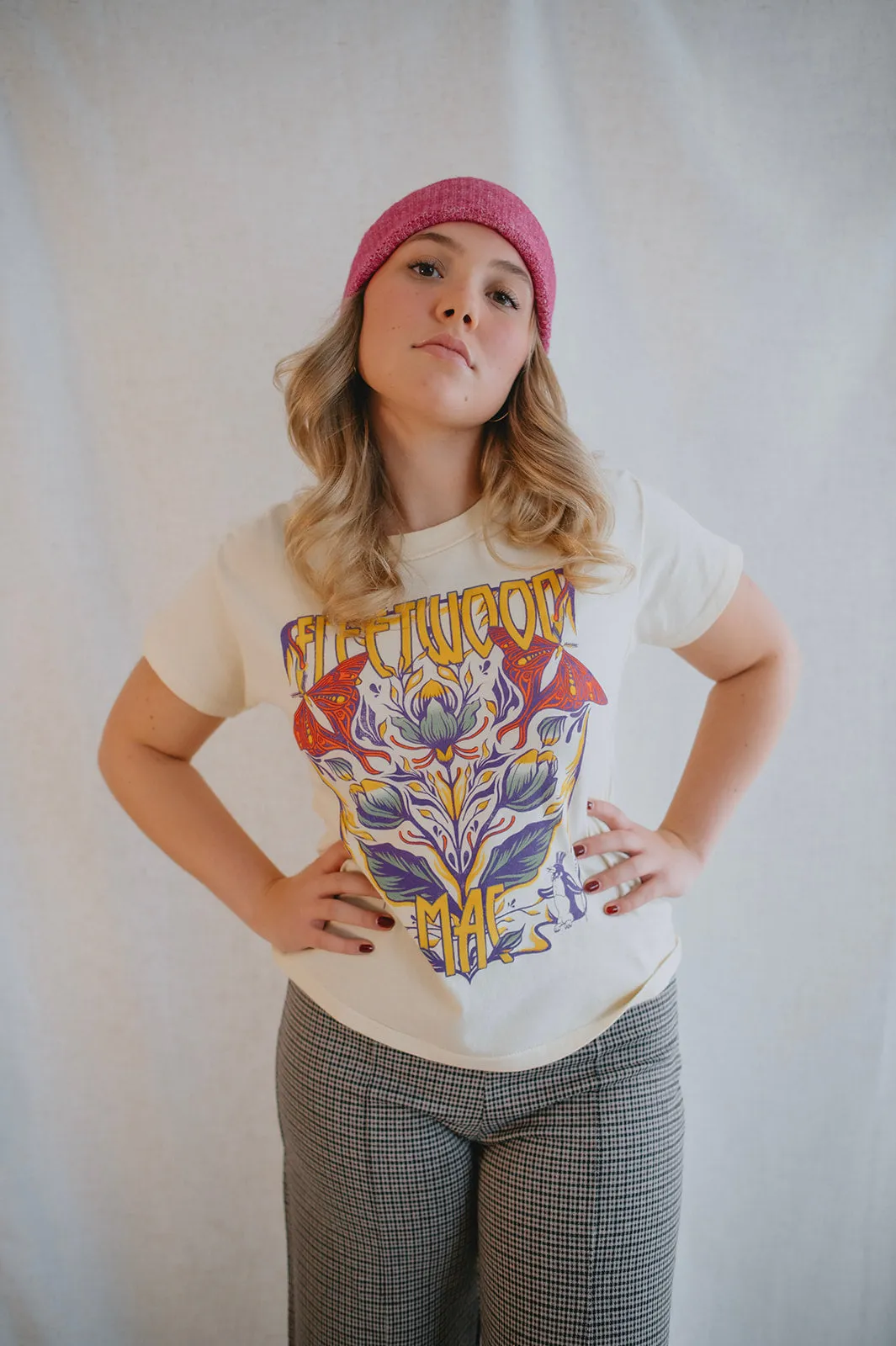 The Fleetwood Mac Butterflies Reverse GF Tee by Daydreamer