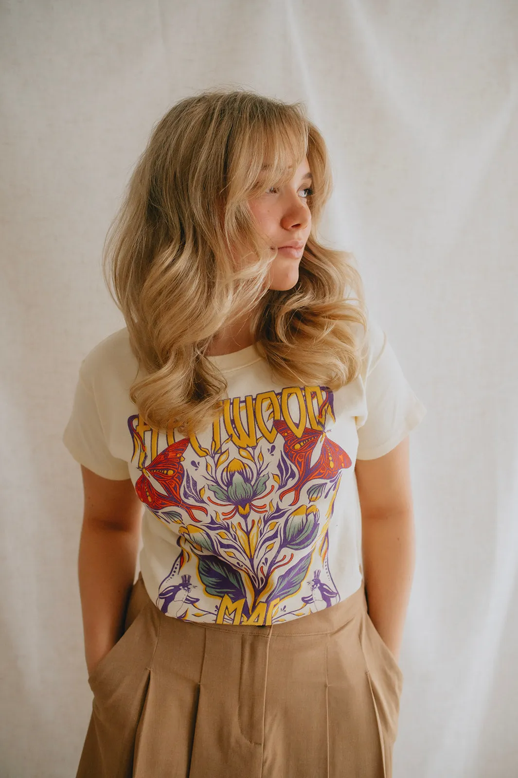 The Fleetwood Mac Butterflies Reverse GF Tee by Daydreamer