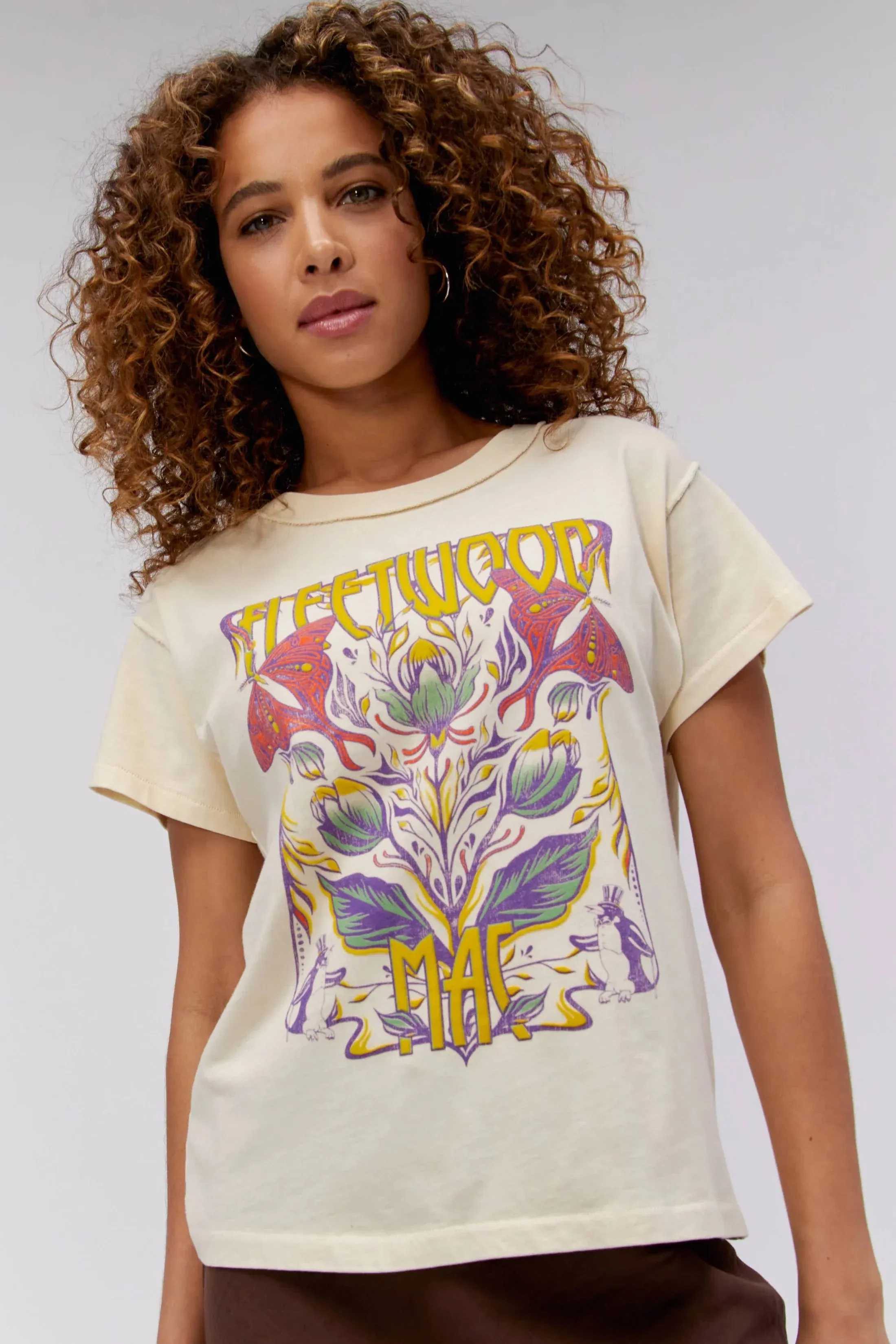 The Fleetwood Mac Butterflies Reverse GF Tee by Daydreamer