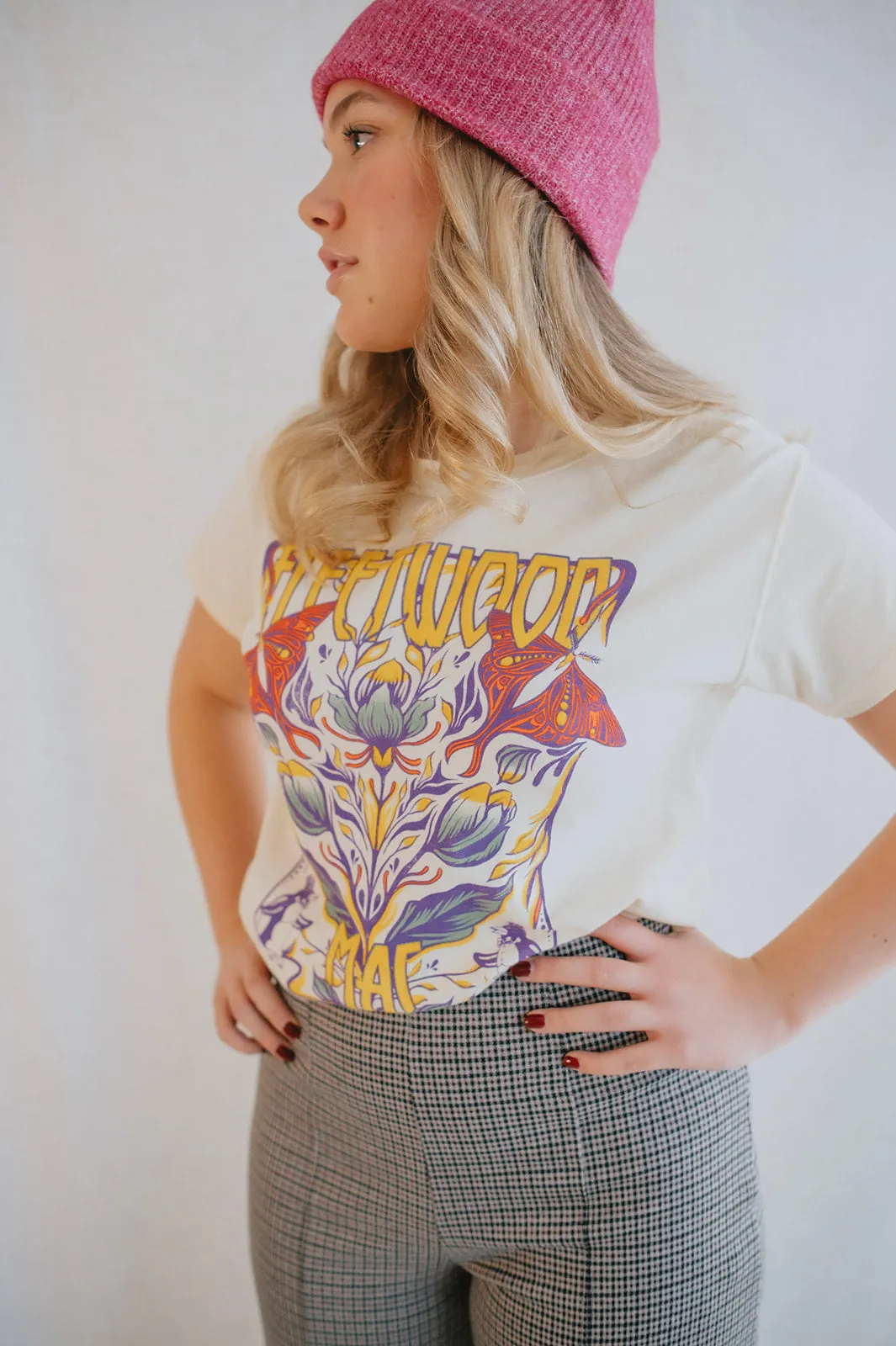 The Fleetwood Mac Butterflies Reverse GF Tee by Daydreamer