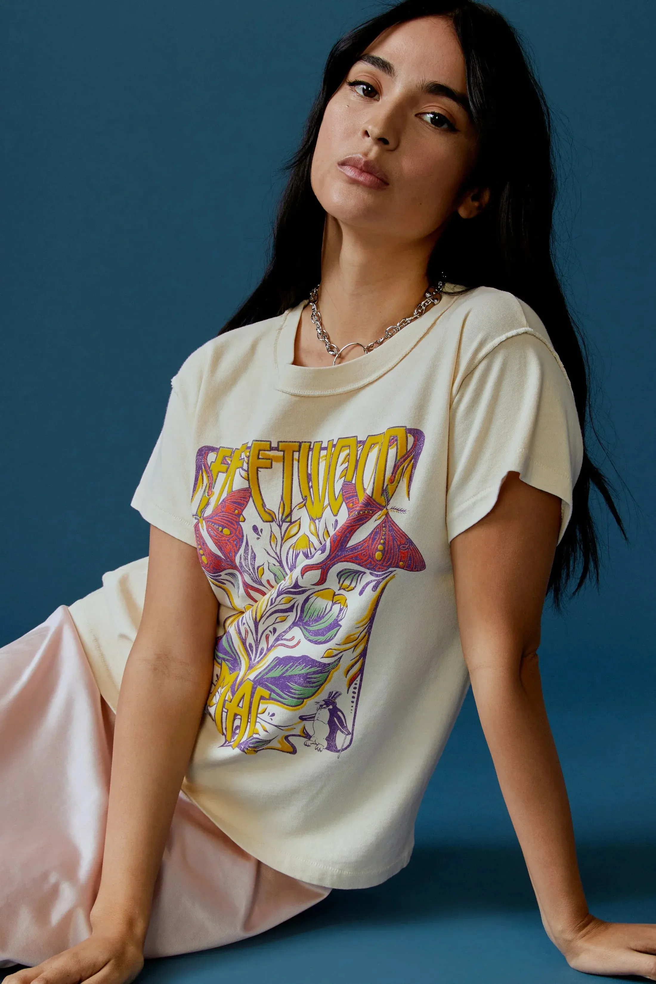 The Fleetwood Mac Butterflies Reverse GF Tee by Daydreamer