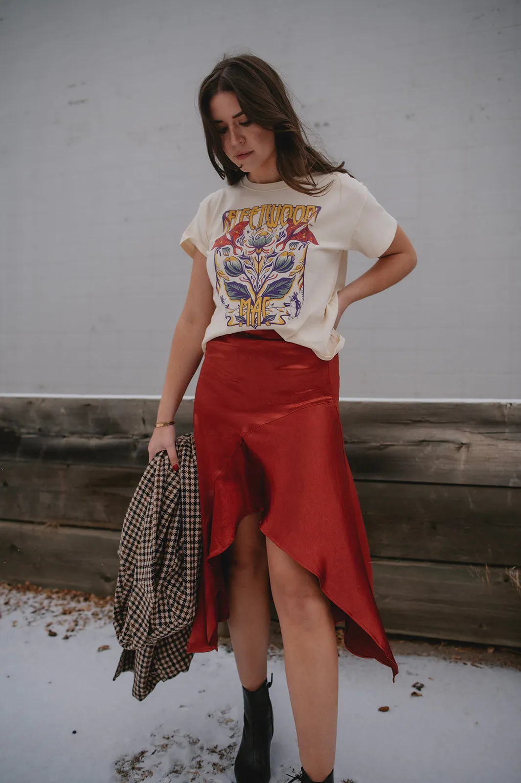 The Fleetwood Mac Butterflies Reverse GF Tee by Daydreamer