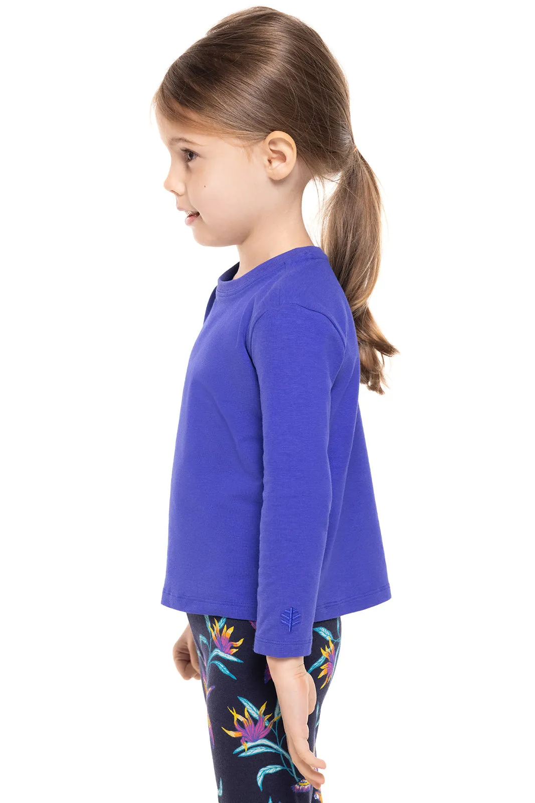 Toddler Coco Plum Everyday Long Sleeve T-Shirt  |  Baja Blue