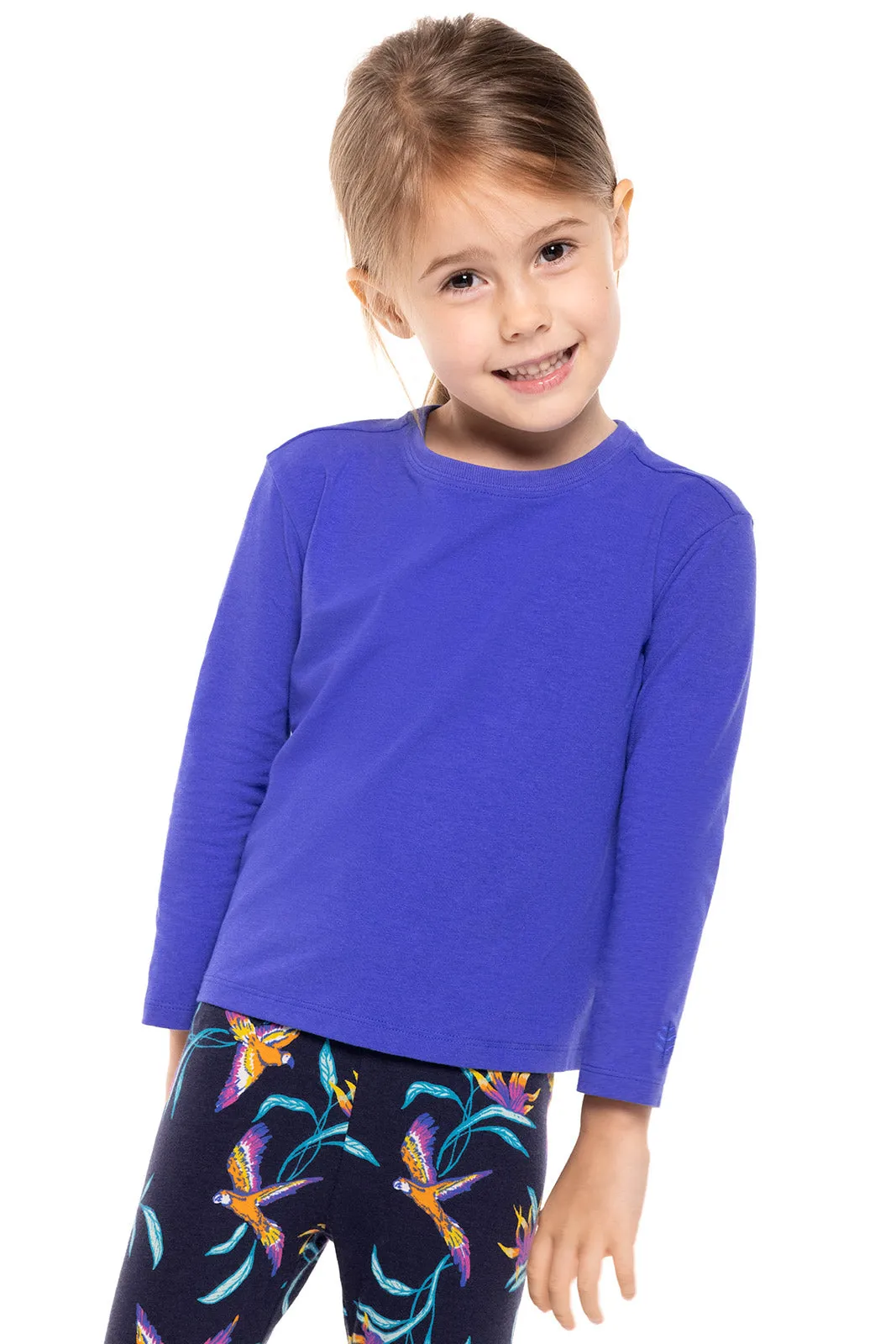 Toddler Coco Plum Everyday Long Sleeve T-Shirt  |  Baja Blue