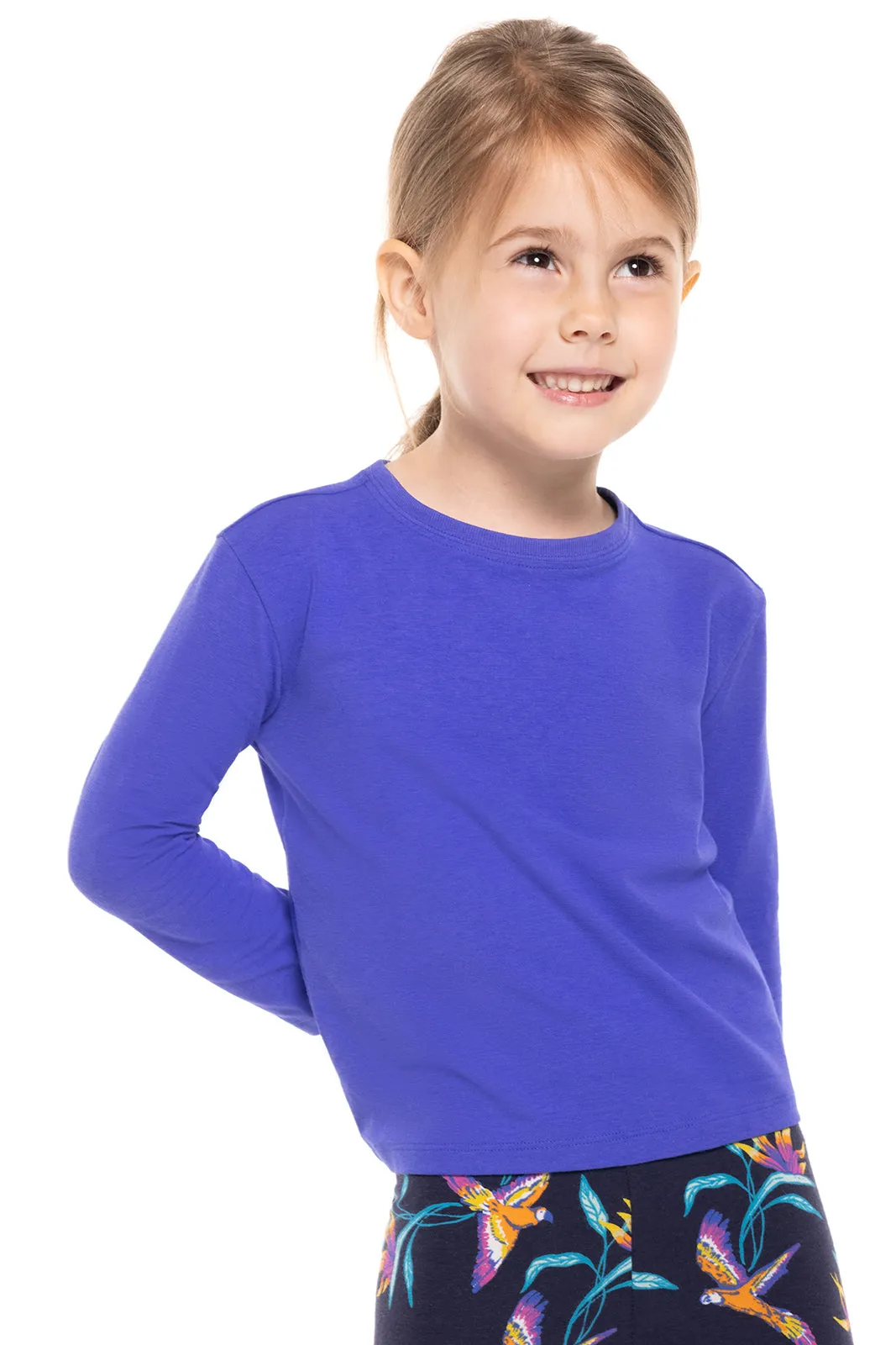 Toddler Coco Plum Everyday Long Sleeve T-Shirt  |  Baja Blue