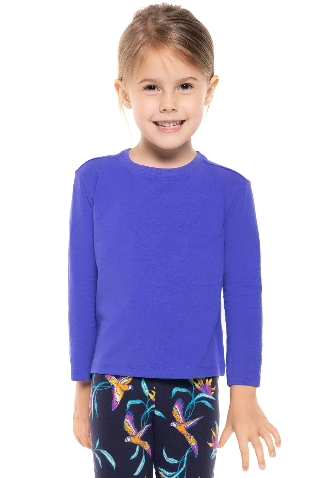 Toddler Coco Plum Everyday Long Sleeve T-Shirt  |  Baja Blue