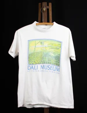 Vintage 90s Salvador Dali The Disintegration of the Persistence of Memory Dali Museum Graphic Art T Shirt White Large